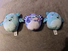 McDonald's Halley Axolotl and theotto the blue cthulhu Squishmallow  summer 2025