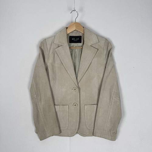 Milan suede leather blazer - milan,