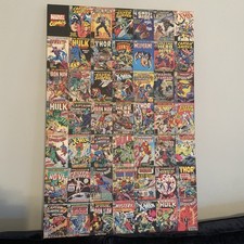 Massive Marvel Comics Canvas wall Art collectable - SIze A1  - Spider-Man X-Men