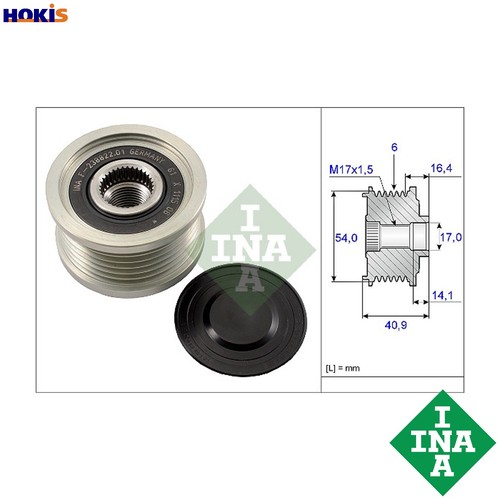 Alternator freewheel clutch - alternator,