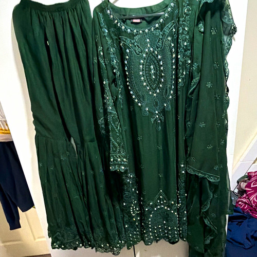 Women green embroidered - women,