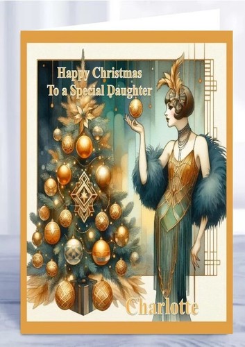 Personalised christmas card - personalised,