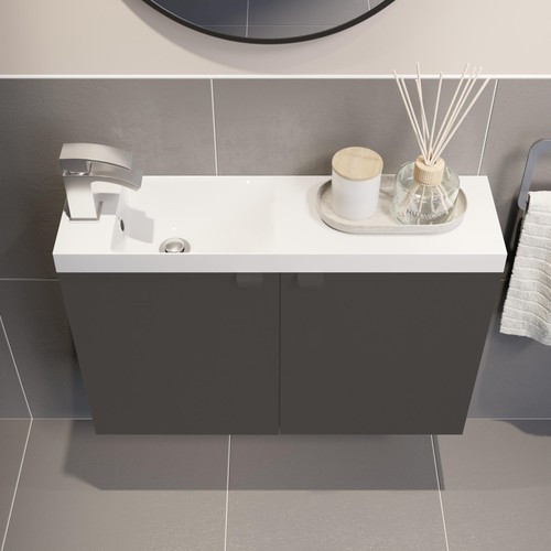Slim bathroom recessed basin - bathroom,