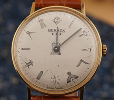 Bernex Mechanical Masonic Watch | Good condition, Works perfectly | Warranty