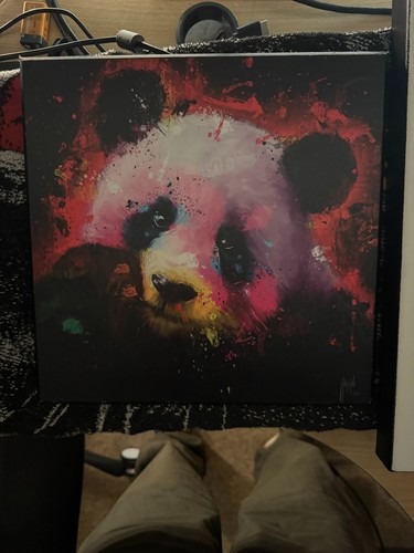 Panda pop giclee wall art - panda,