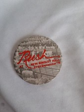 VINTAGE RUSH LIVE AT NEW BINGLEY HALL BIRMINGHAM UK 1979 44mm PIN BADGE - RARE!