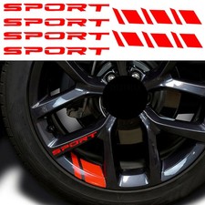 10x Reflective Red Car Wheel