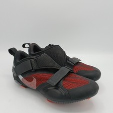 Nike Cycling Shoes UK 5.5 Mens Super Rep Black Red Peleton Shoes FLT-FPL