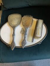 Vanity Dressing Table Set Regents of London vintage set tray brush mirror etc
