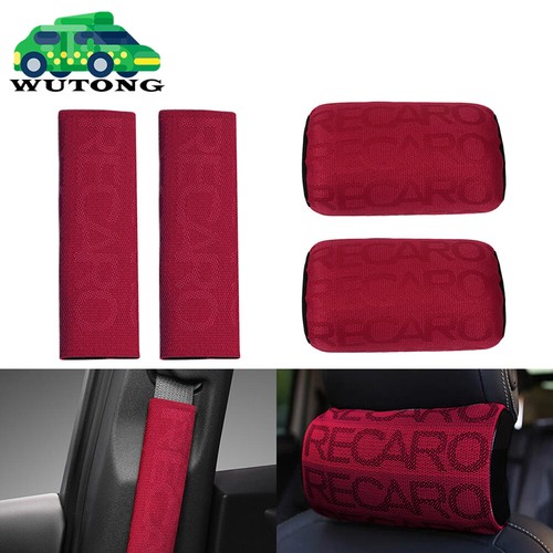 2pcs recaro red fabric - 2pcs,