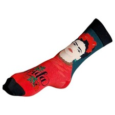 Frida Kahlo Green & Red Floral