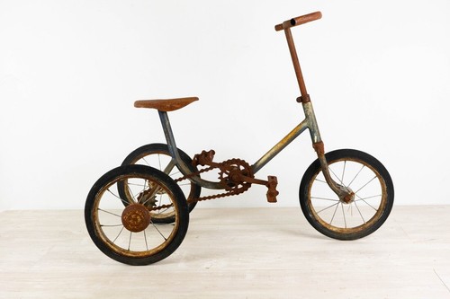 Old kid tricycle bicycle - old,