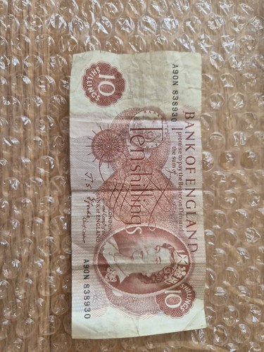 Vintage ten shilling - vintage, note