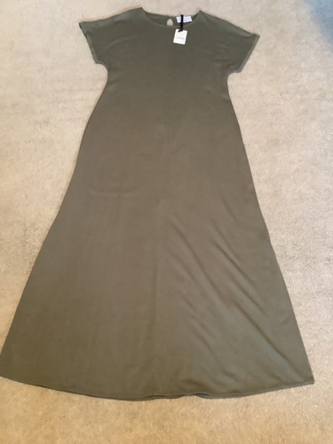 Long sleeveless line - sleeveless, olive