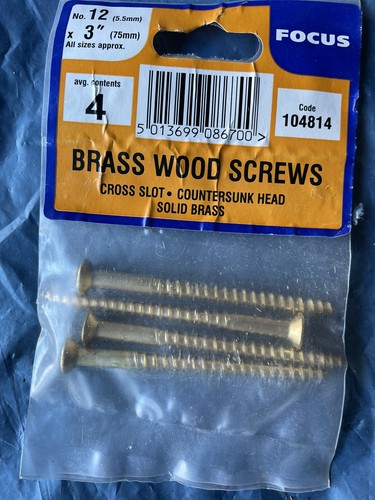 No12 solid brass wood - 3",