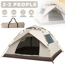 2-3 Person Outdoor Hiking Camping Tent Waterproof UV Protection Fishing UK