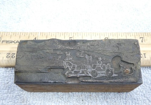 Old wood metal printer ink - old,