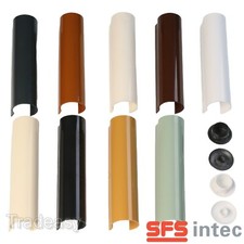 SFS Door Hinge Covers INTEC 2D Barrel uPVC pvcu Caps Replacement PVC plastic