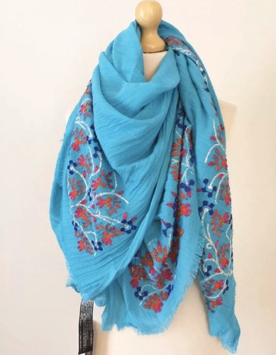 Zara embroidered turquoise - zara,