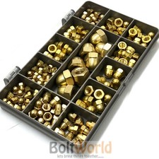 100 ASSORTED PIECE SOLID BRASS