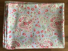 USED 1 Housewife Pillowcase IKEA Rosali paisley Blue 50cm x 75cm Cotton Fabric