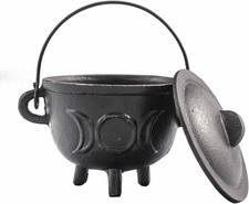 Black Cast Iron Cauldron