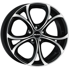 ALLOY WHEEL MAK LARIO FOR CITROEN - DS C5 TOURER 8X18 5X110 BLACK MIRROR UNU