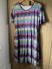 Halloween SLIME print Carolina Dress Room Peggy Fits Size 16 poss 18 Halloween 