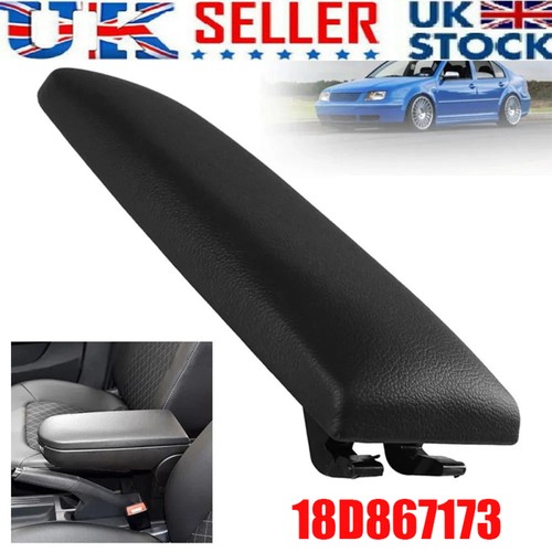 Black cloth armrest cover lid - black,