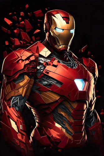 Size iron man poster - -,