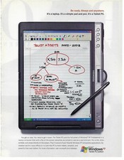 2003 Microsoft Windows XP Tablet PC Edition Pad Pen Vintage Mag Print Ad/Poster