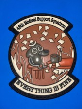RAF Lakenheath 48th Medical Support Squadron Everything Is Fine  PVC Patch