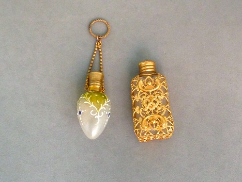 Antique french enameled glass - antique,