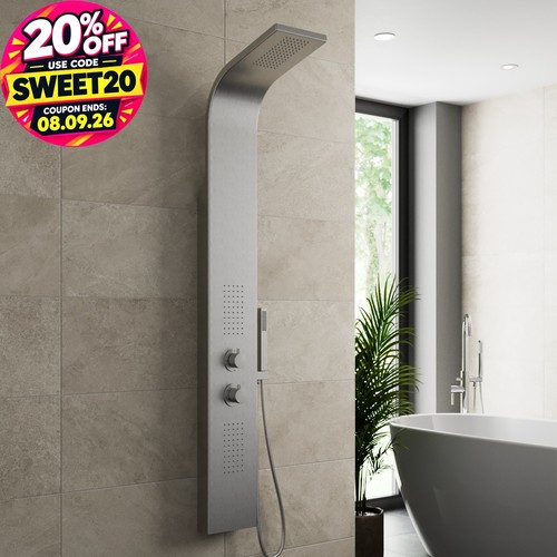 Thermostatic shower panel - thermostatic,