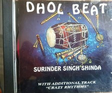 bhangra  punjabi cd  Dhol Beat   Surinder Singh Shinda frantic 1994  cd
