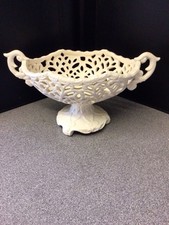 Porcelain Reticulated Compote