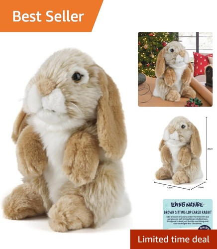 Realistic 18cm brown lop eared - lop,