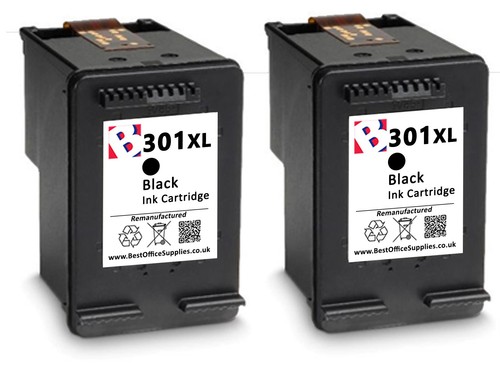 Refilled 301xl twin pack - 301xl, black