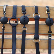 Bondage Silicone Open Mouth Ball Gag Lips O-Ring Oral Deep Throat Insert Game SM