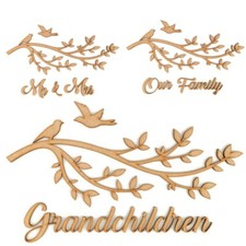 Wooden mdf family tree - mdf, branch