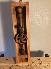 UPCYCLED VINTAGE HAND DRILL. MANCAVE DISPLAY