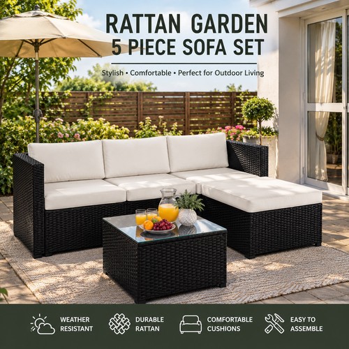 Rattan garden furniture - rattan, 5