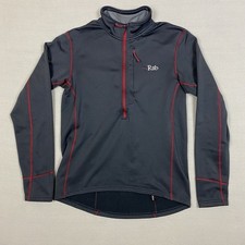Rab Power Stretch Polartec Fleece 1/2 Zip Grey Men’s Small Outdoor Base Layer