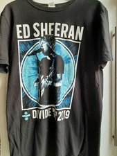 Ed Sheeran with Guitar Size Large Divide World Tour T-Shirt 2019  Tour Dates 