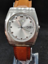 Accurist ACCU.2 mens Silver Dial ,Date Stainless Steel Watch