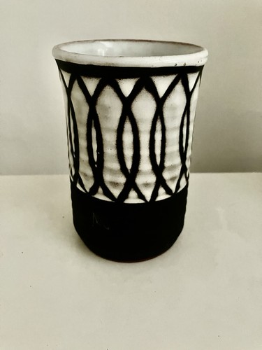 Tenby glazed ceramic vase - glazed,