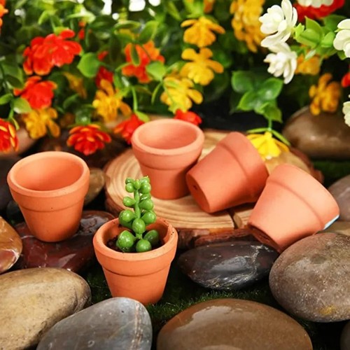 50pcs mini terracotta clay - 50pcs,