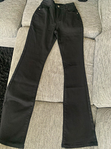 Shein petite black flared - black,