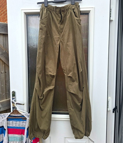 Bershka parachute pants khaki - bershka,