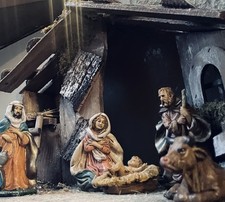 Vintage Italian Nativity Scene